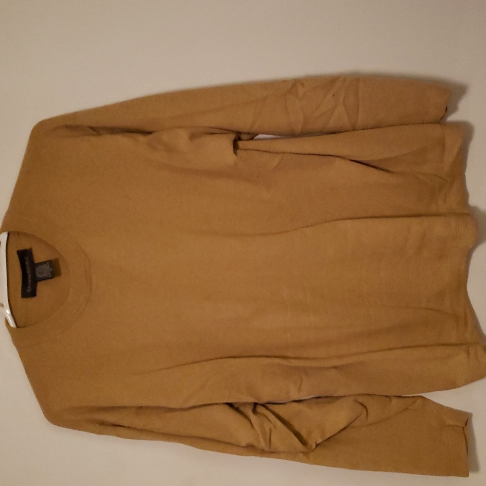 NWOT Banana Republic Crewneck Sweater Small Gold